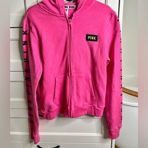 Victoria’s Secret PINK logo zip up sweater hoodie